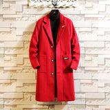 Men's woolen trench coat - WOMONA.COM