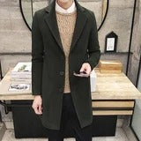 Single-breasted mid-length trench coat - WOMONA.COM