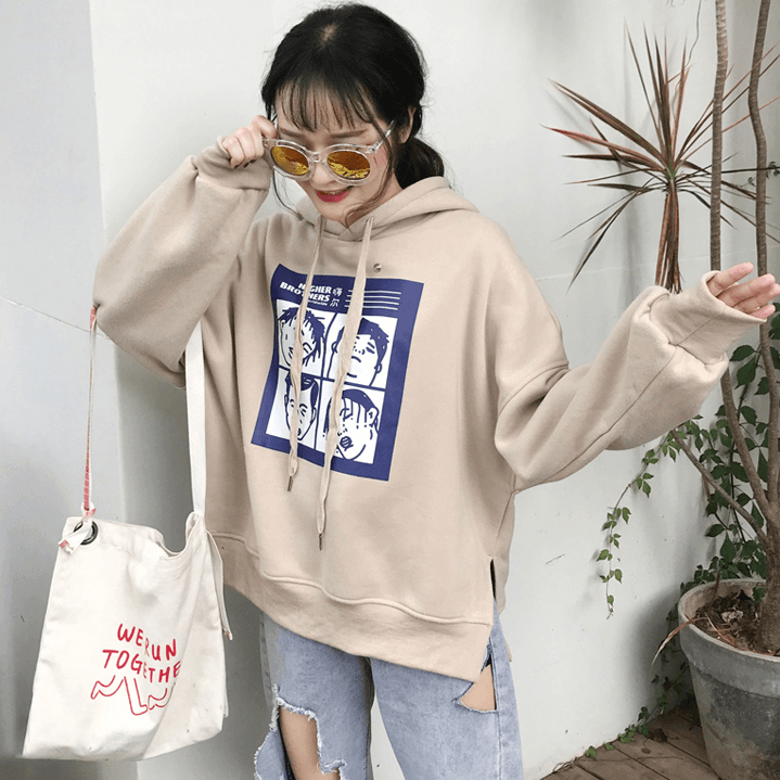 thickening Harajuku sweater - WOMONA.COM