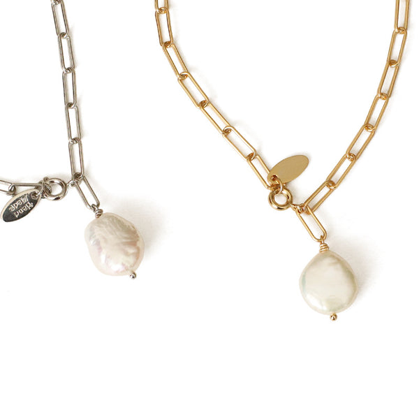 Shaped pearl necklace - WOMONA.COM