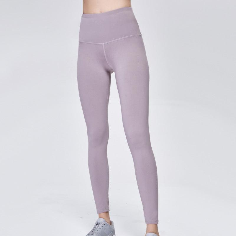 Solid color fitness pants - WOMONA.COM