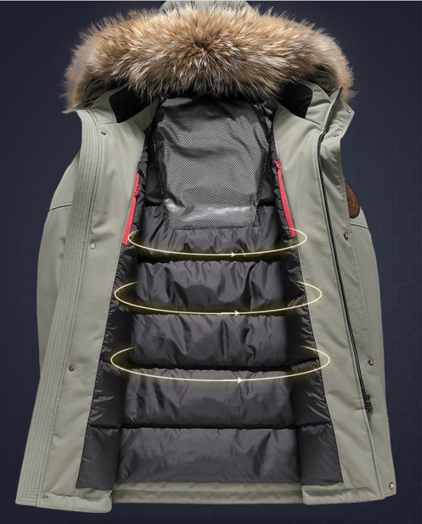 New Style Down Jacket Trench Coat - WOMONA.COM