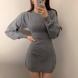 Twist pattern all-match dress - WOMONA.COM