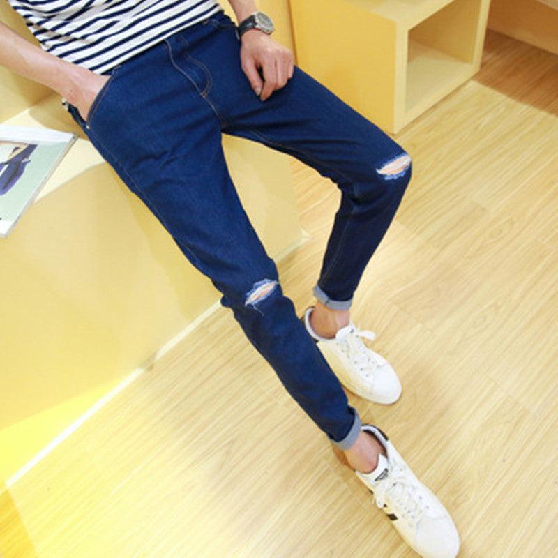 Men's ripped jeans - WOMONA.COM