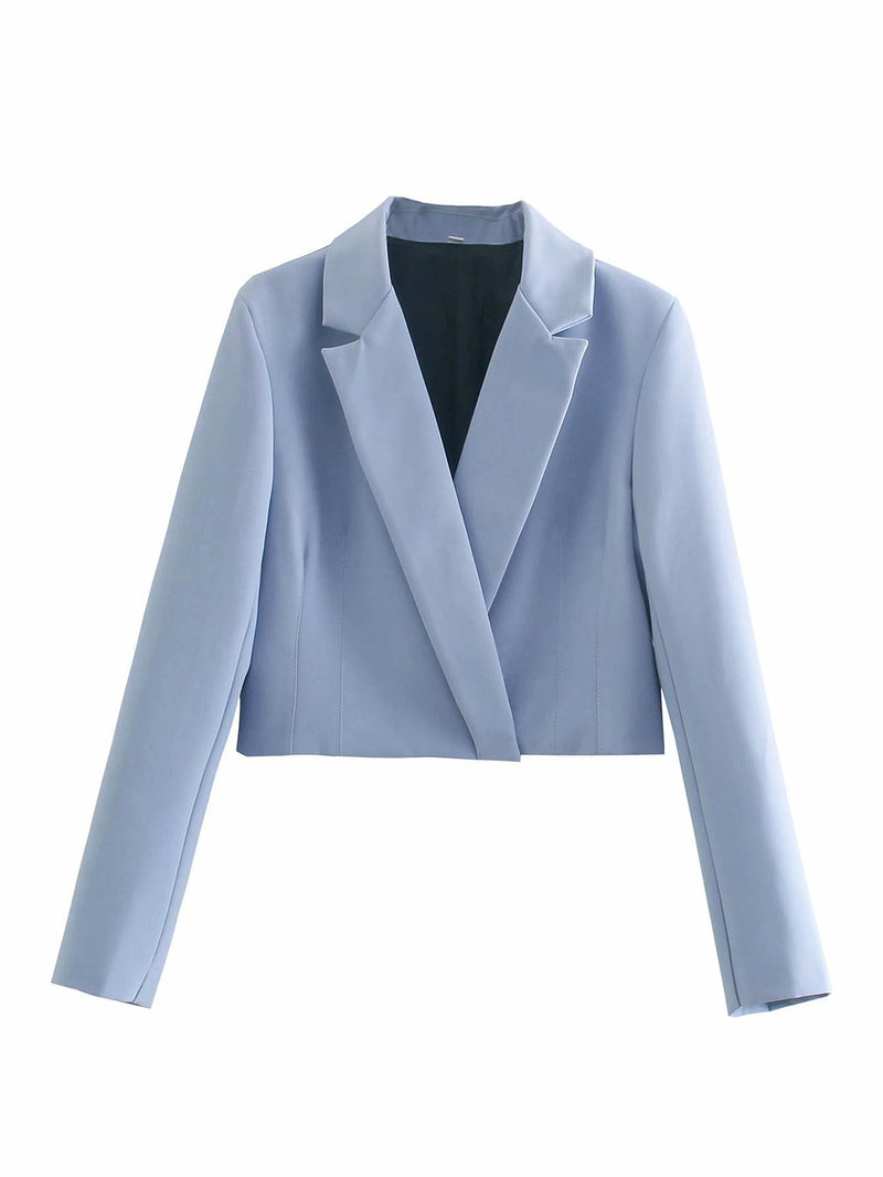 Cross Short Suit Jacket - WOMONA.COM