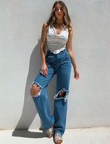 Wide-leg Women's Jeans - WOMONA.COM