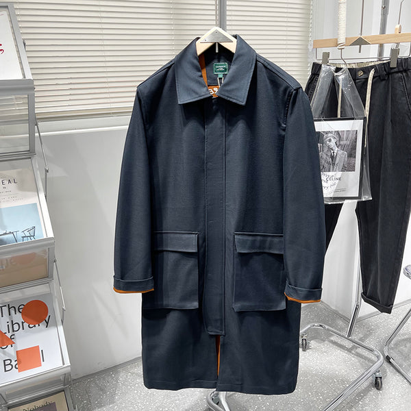 Cabinet Men's Mid-length Trench Coat - WOMONA.COM