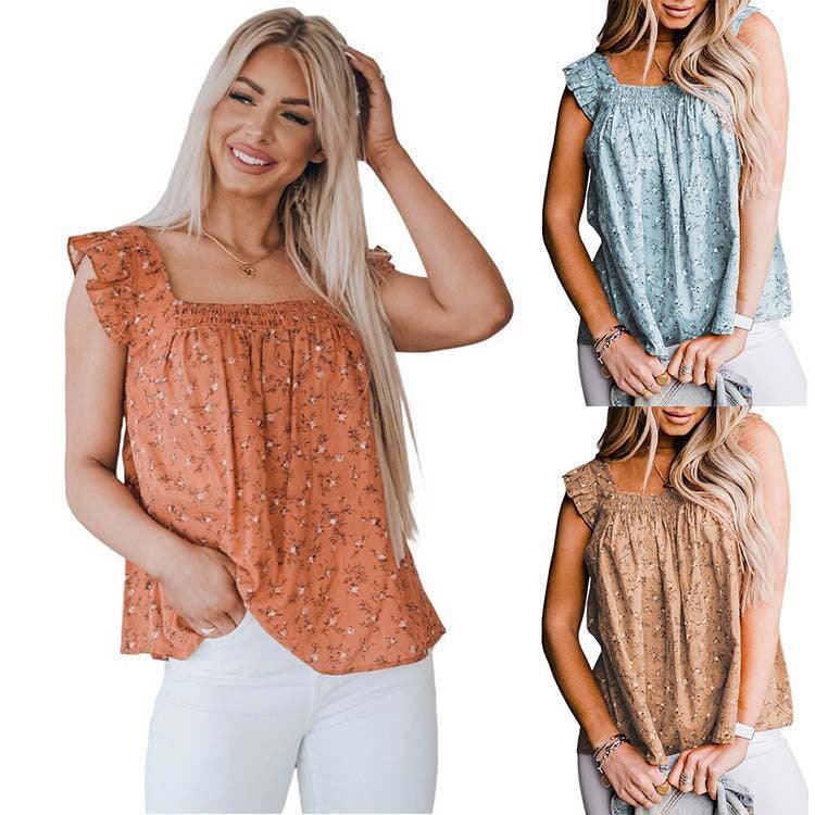 Floral Small Top - WOMONA.COM