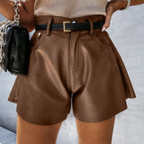 Towers High Waist A-line Shorts - WOMONA.COM