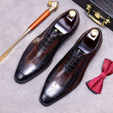 Men's Business Formal Leather Shoes - WOMONA.COM