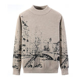 Long Sleeved Pullover Thick Sweater - WOMONA.COM