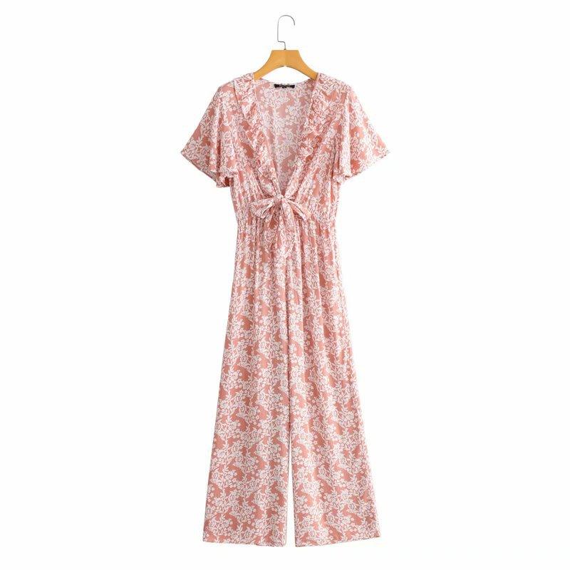 Printed Jumpsuit - WOMONA.COM