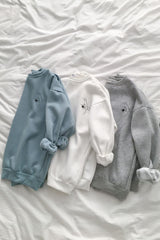 Casual Ladies Sweatshirt - WOMONA.COM