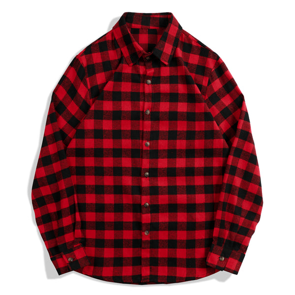 Casual Plaid Shirt For Men - WOMONA.COM