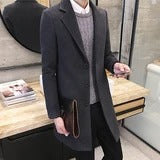 Single-breasted mid-length trench coat - WOMONA.COM