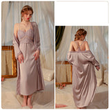 Pajama Dress With Breast Pad For Women - WOMONA.COM