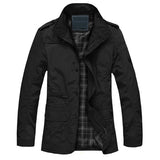 Business Casual Stand Up Collar Jacket - WOMONA.COM