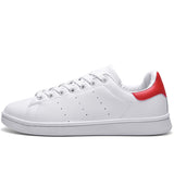 Lace-Up White Shoes Sneakers For Men - WOMONA.COM