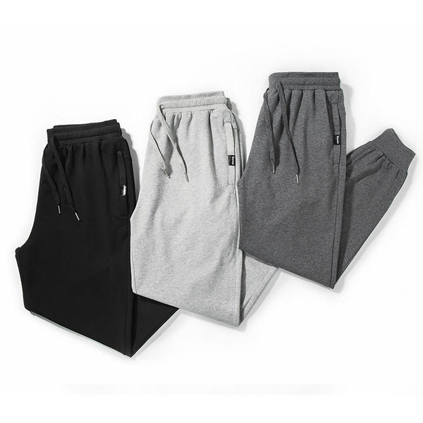 Cotton Sweatpants With Loose Bunched Feet - WOMONA.COM