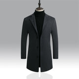 Long trench coat men's - WOMONA.COM