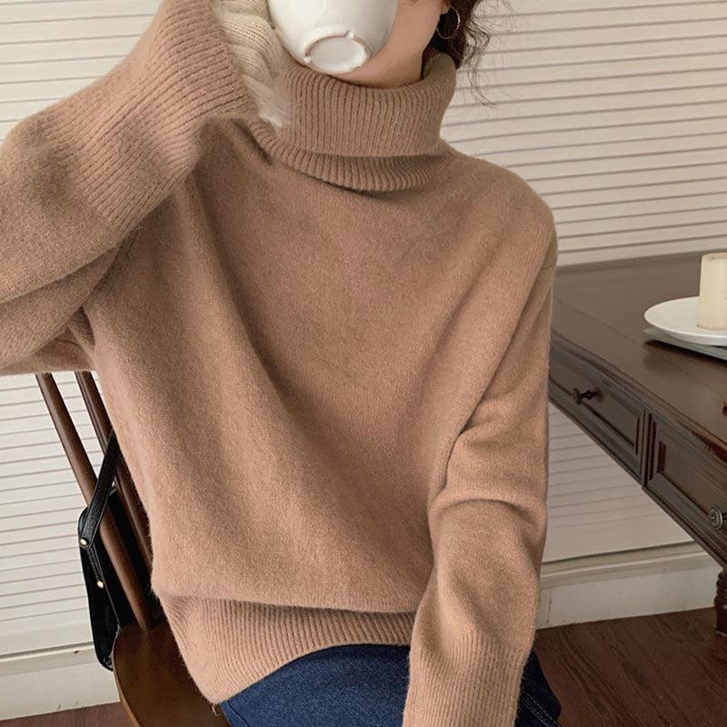 Thickened Cashmere Sweater - WOMONA.COM