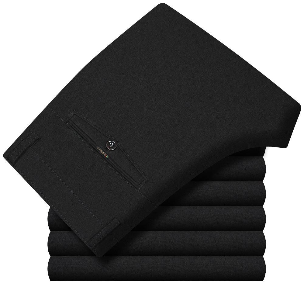 Folded dark dress fabric swatches stack with visible side seams