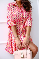 Waist Shirt Dress - WOMONA.COM