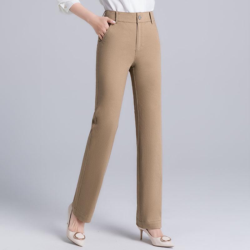 Women's Straight Suit Pants - WOMONA.COM