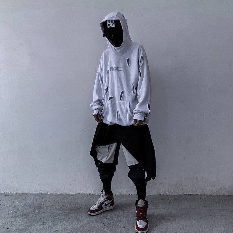 Ripped Hoodie Men Fall Popular Hip-hop - WOMONA.COM