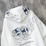 Dance Print Hooded Sweater Men - WOMONA.COM