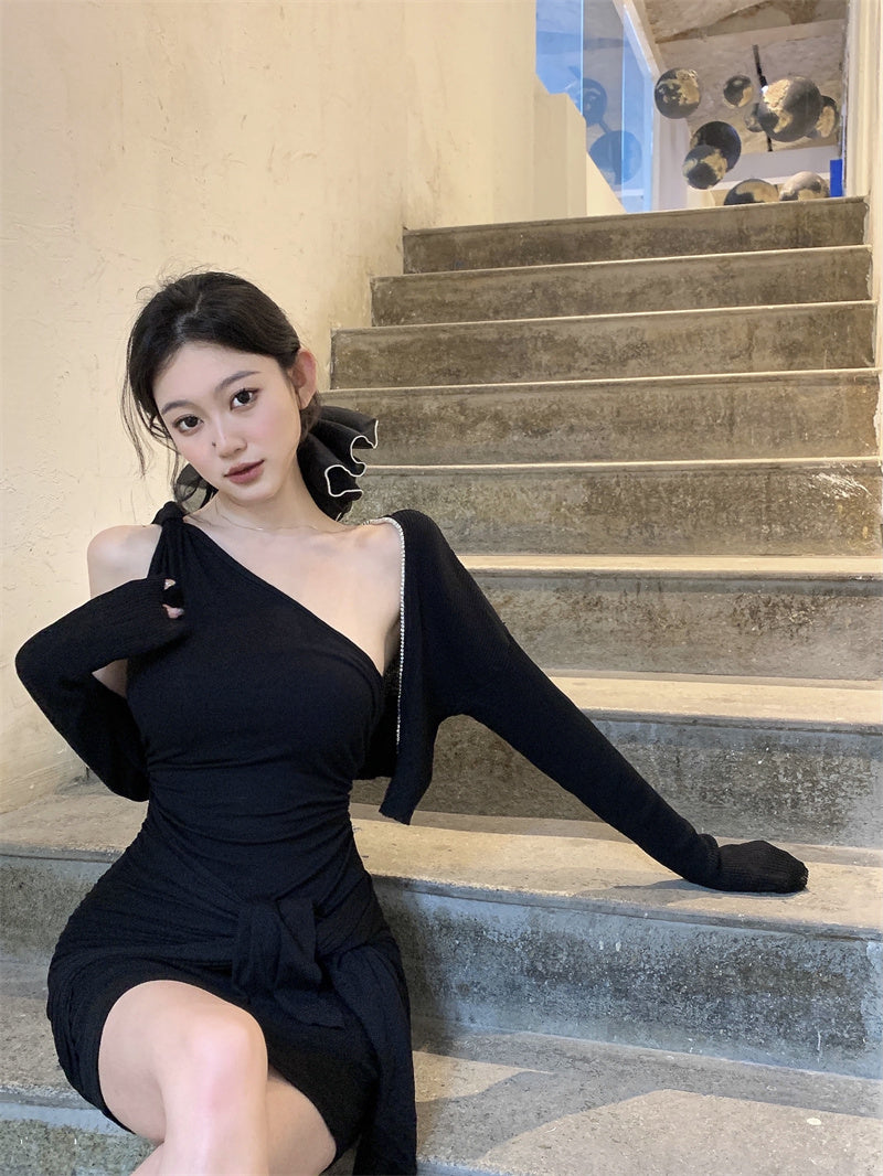 Black Sleeveless Sexy Dress - WOMONA.COM