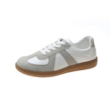 Flat White Shoes Women Retro Casual Sneakers - WOMONA.COM