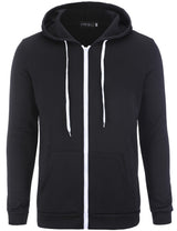 Men Black Hip Hop Mantle Hoodies - WOMONA.COM