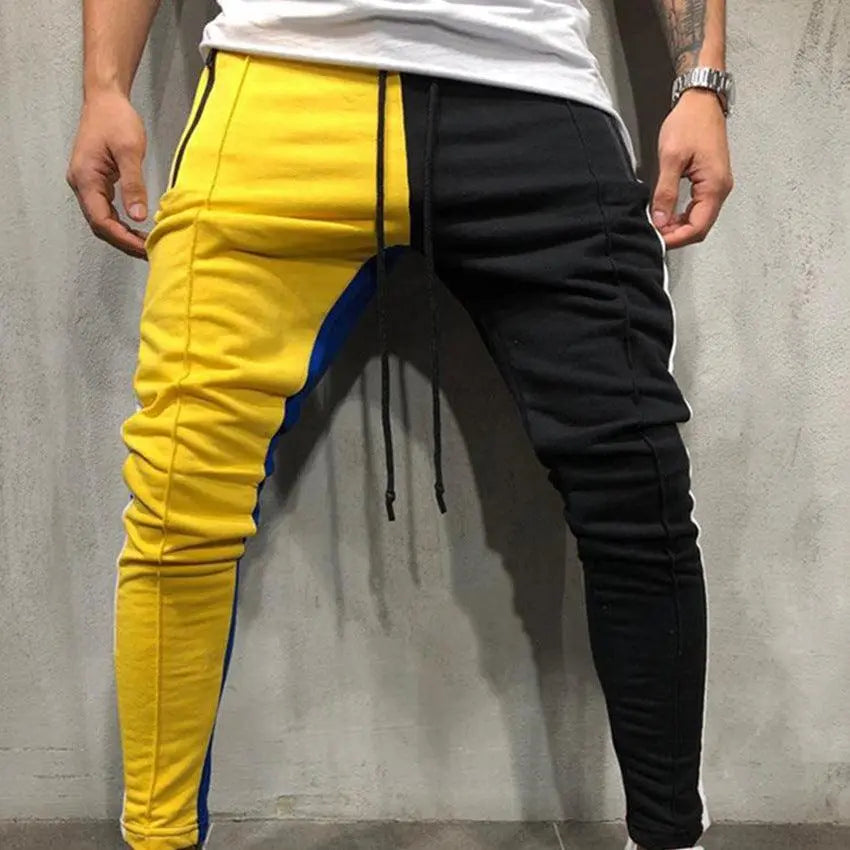 Color Mix Jogger Sweatpants - WOMONA.COM
