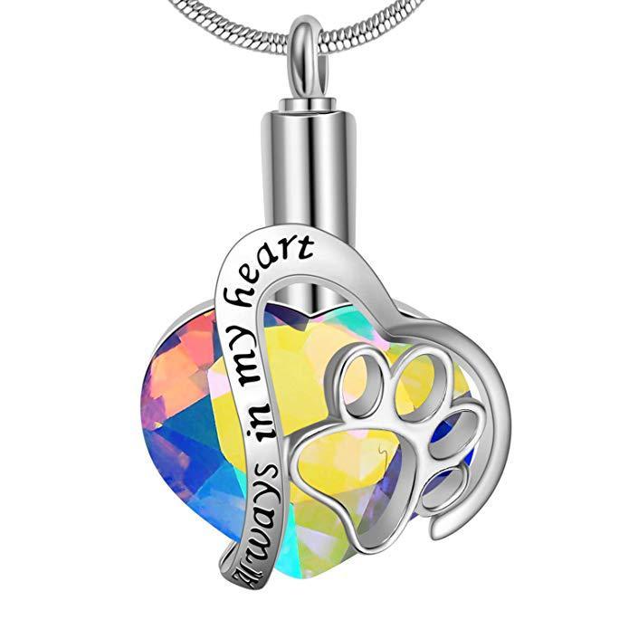Crystal Necklace Commemorates Loved - WOMONA.COM