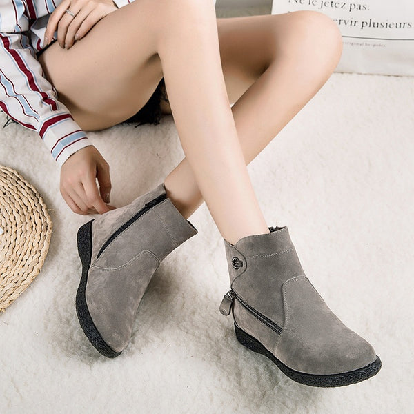 short boots cotton shoes - WOMONA.COM
