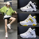 High-top sneakers, white shoes, women - WOMONA.COM