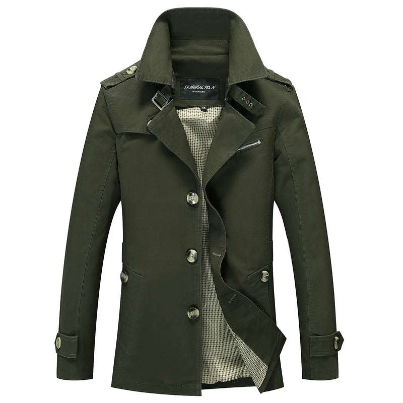 Men's jacket  Trench Coat - WOMONA.COM