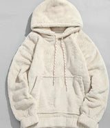 Lamb wool hooded pullover - WOMONA.COM