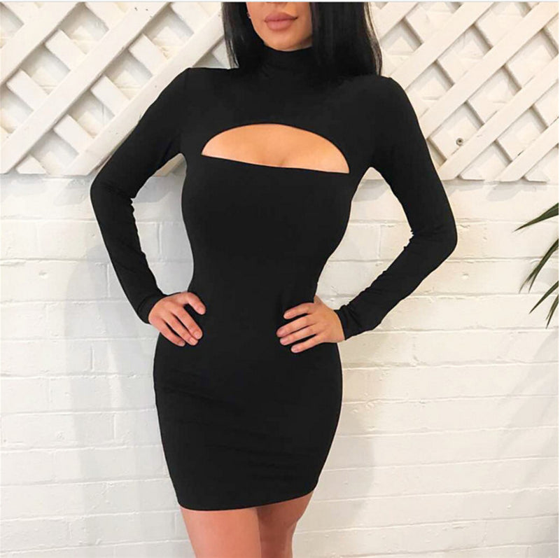 Autumn Dress Women SexyNight Club Packless - WOMONA.COM