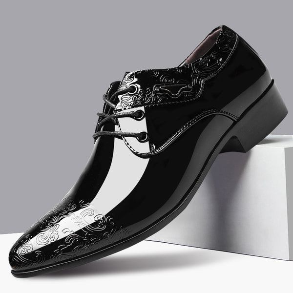 Glossy Men's Business Formal Shoes - WOMONA.COM