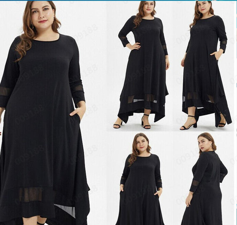 Plus size women's net skirt - WOMONA.COM