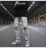 Big hole jeans - WOMONA.COM