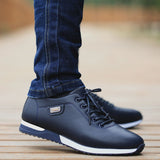 Waterproof leather sneakers For Men - WOMONA.COM