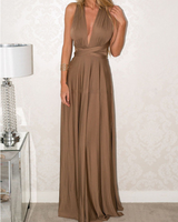 Women Bandage Convertible Boho Maxi Dress - WOMONA.COM