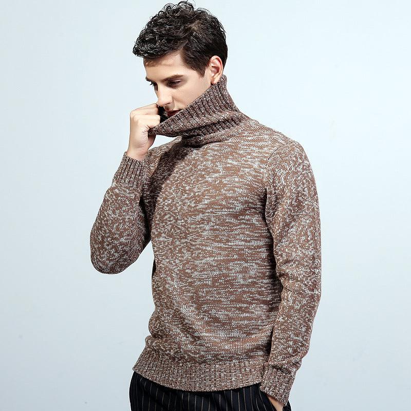 Men's Turtleneck Sweater – Black, Brown