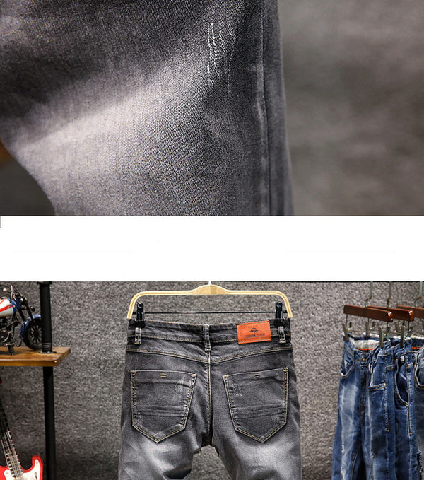 Straight Colored Jeans Men - WOMONA.COM
