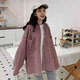 Women's corduroy shirt jacket - WOMONA.COM