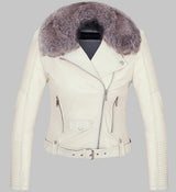 WARM FAUX LEATHER JACKET - WOMONA.COM