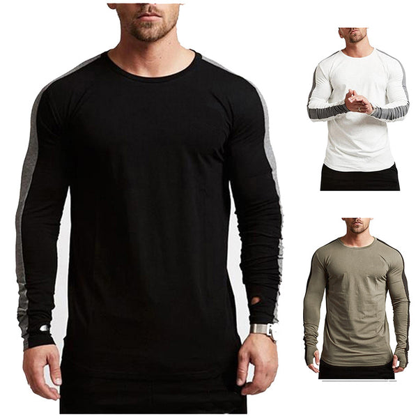 Long-sleeved T-shirt for men - WOMONA.COM